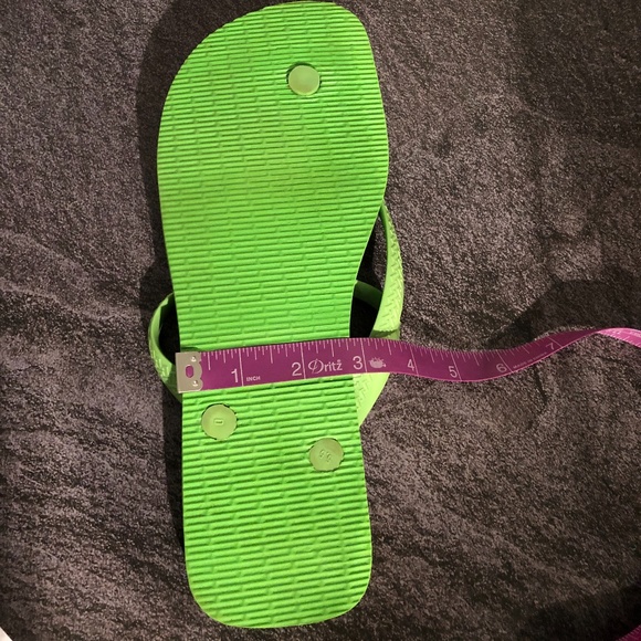 Havaianas Flash Green Pattern Flip Flop 9 - Picture 6 of 8